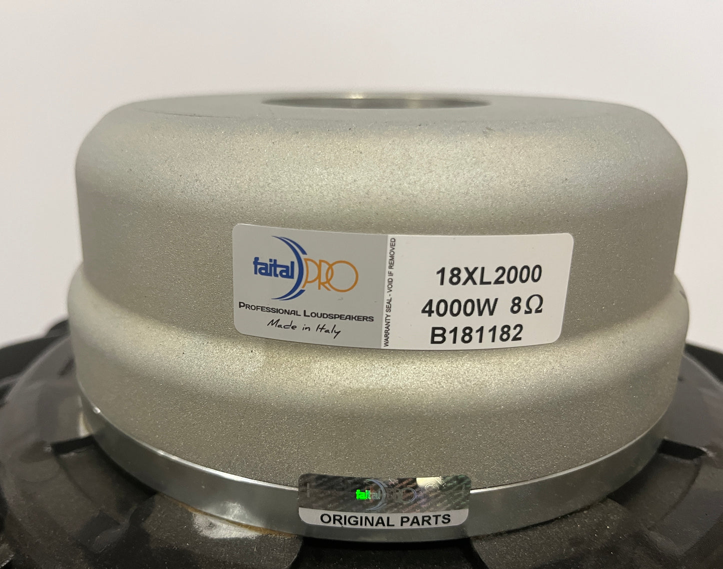 Faital Pro 18X2000, Faital Pro 18XL2000 Neodymium Woofer, Faital Pro 8 Ohm Woofer, We Sell Professional Audio Equipment. Audio Systems, Amplifiers, Consoles, Mixers, Electronics, Entertainment, Live Sound