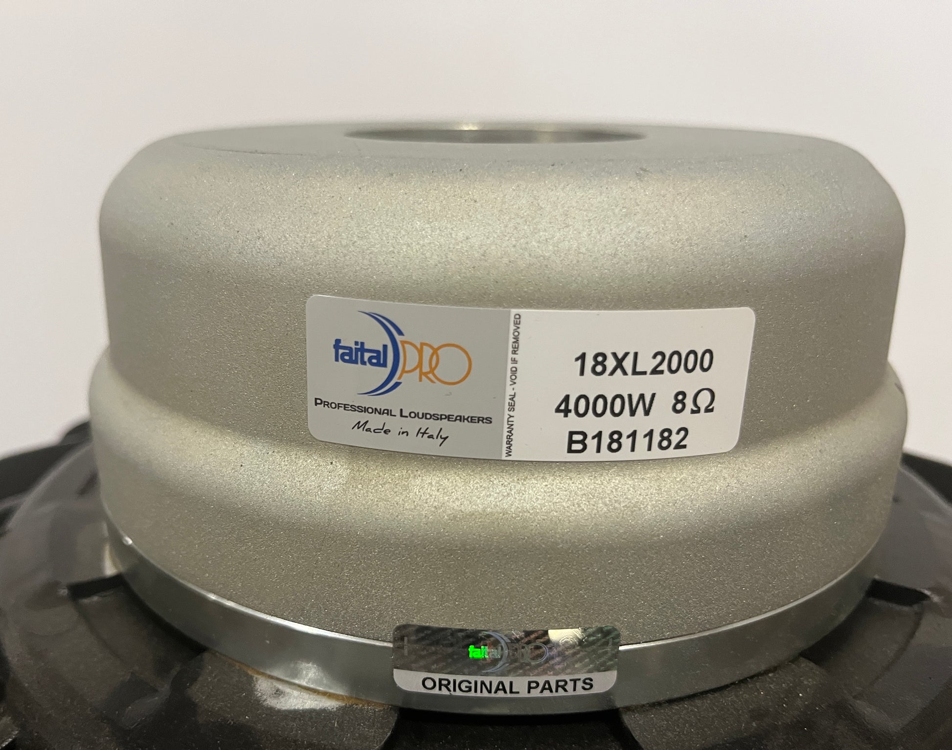 Faital Pro 18X2000, Faital Pro 18XL2000 Neodymium Woofer, Faital Pro 8 Ohm Woofer, We Sell Professional Audio Equipment. Audio Systems, Amplifiers, Consoles, Mixers, Electronics, Entertainment, Live Sound