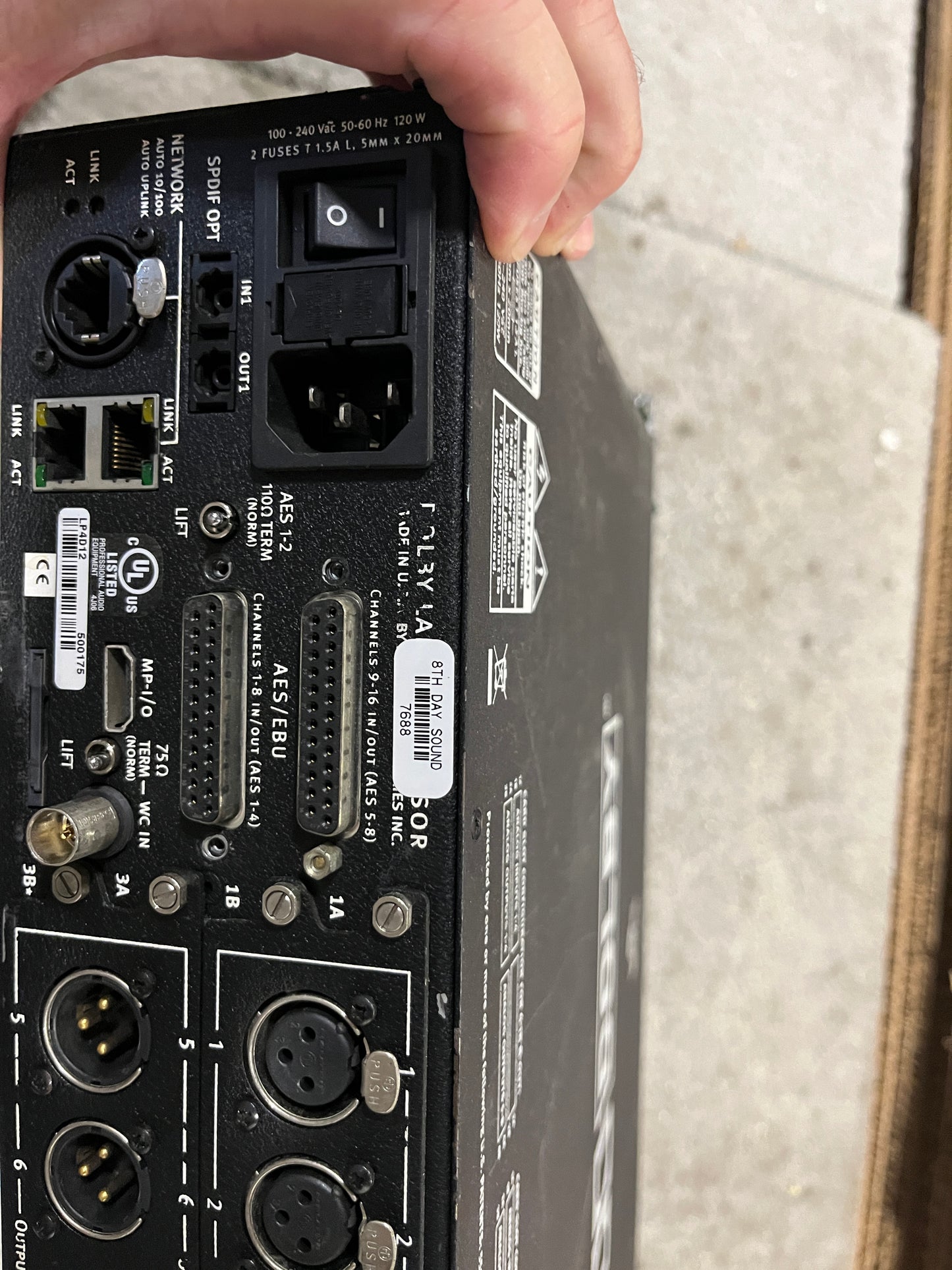 Used Dolby / Lake DLP4D12 4 x 12 Digital Processor for Sale. We Sell Professional Audio Equipment. Audio Systems, Amplifiers, Consoles, Mixers, Electronics, Entertainment and Live Sound.