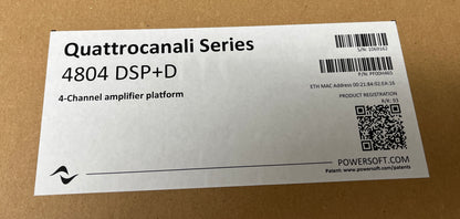 Powersoft Quattrocanali 4804, Powersoft 4 Channel Flexible Amplifier with DSP, We Sell Professional Audio Equipment. Audio Systems, Amplifiers, Consoles, Mixers, Electronics, Entertainment, Live Sound