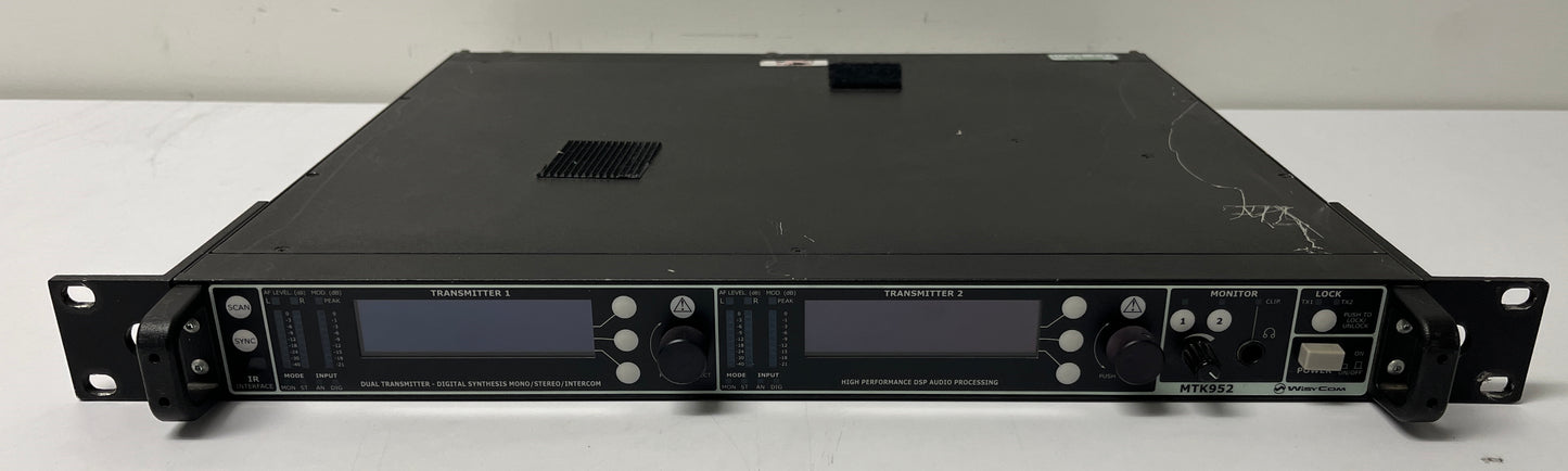 Wisycom MTK952-N-2W0 Dual Transmitter, 470 - 800 MHz