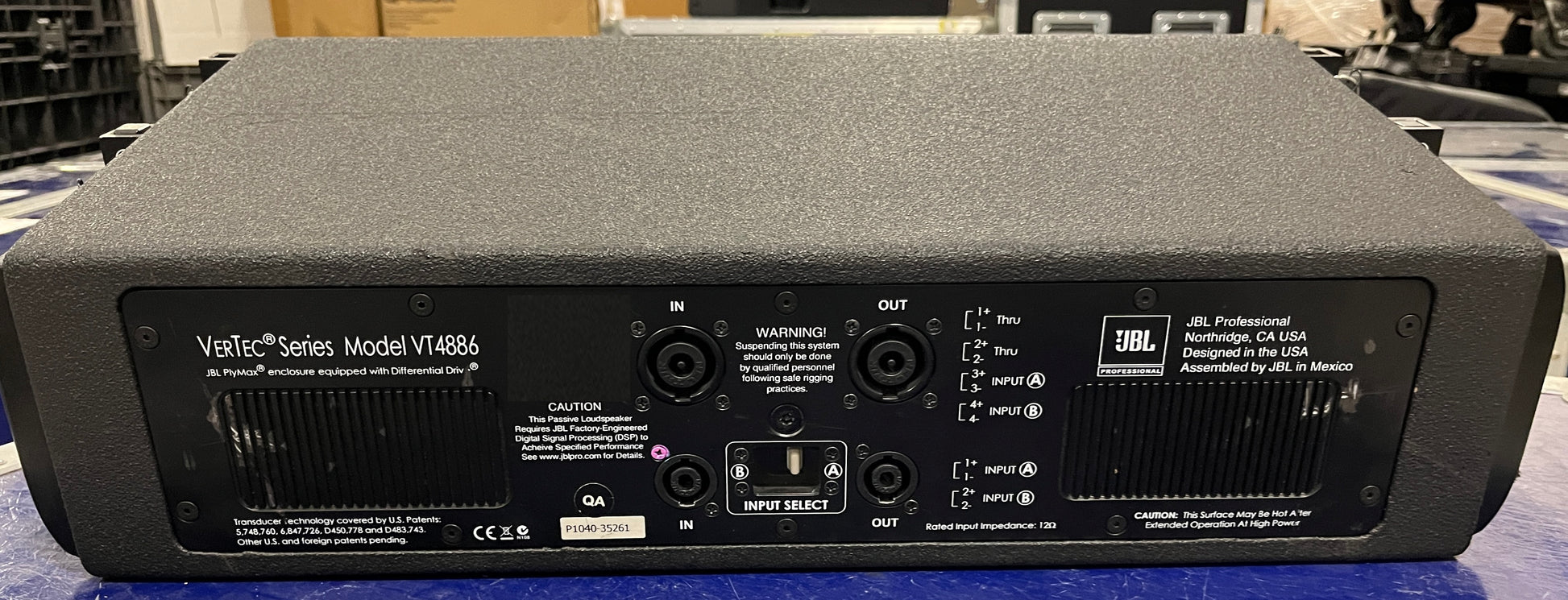 Used JBL VerTek Series Model VT4886 Pkg of 12 Elements with Frames and Touring Case for Sale. We Sell Professional Audio Equipment. Audio Systems, Amplifiers, Consoles, Mixers, Electronics, Entertainment and Live Sound.