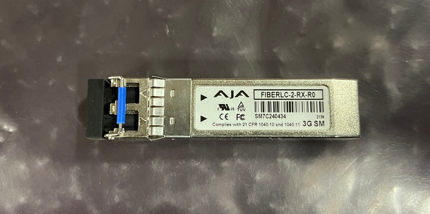 AJA FIBERLC-2RX-R0 2-Channel SDI Single Mode LC Fiber Receiver Module
