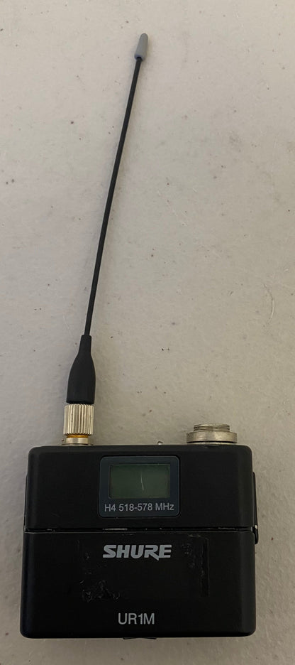 Shure UR1M Micro Bodypack Transmitter (H4, 518 - 578 MHz), Damaged Display