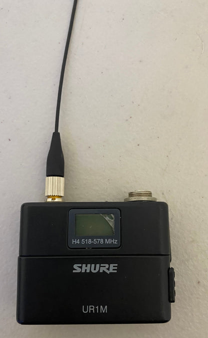 Shure UR1M Micro Bodypack Transmitter (H4, 518 - 578 MHz), Damaged Display