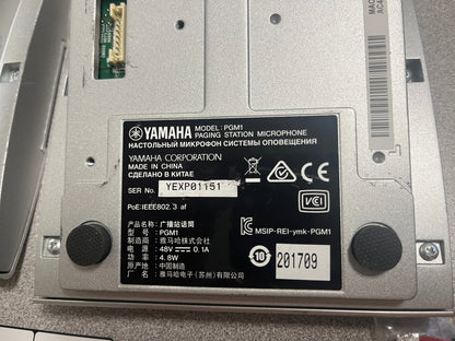 Used Yamaha Paging Station and Extension PGM1 and PGX1, Dante for Sale. We Sell Professional Audio Equipment. Audio Systems, Amplifiers, Consoles, Mixers, Electronics, Entertainment and Live Sound.