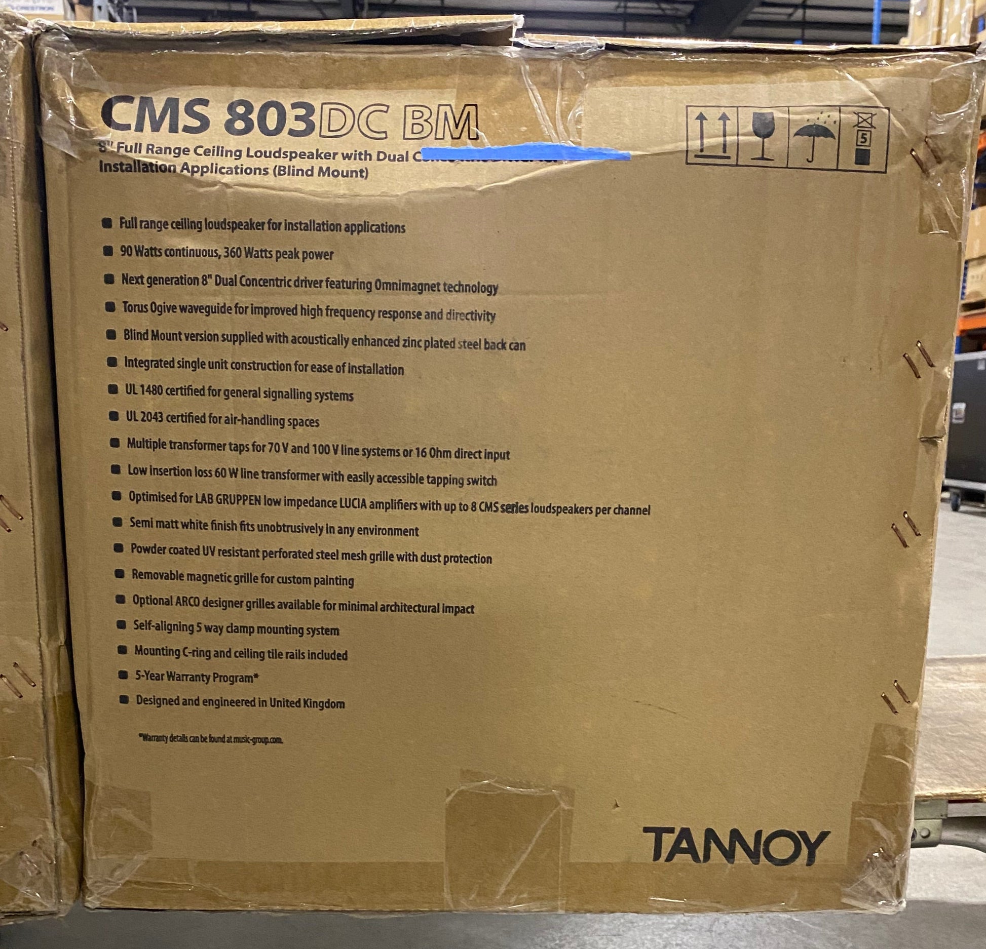 Tannoy 8" Ceiling Speaker, Tannoy Full Range Ceiling Speaker, Tannoy CMS 803DC BM Speaker, Tannoy CMS 803DC BM Ceiling Speaker, Tannoy 8" Full Range Speaker, We Sell Professional Audio Equipment. Audio Systems, Amplifiers, Consoles, Mixers, Electronics, Entertainment, Live Sound.