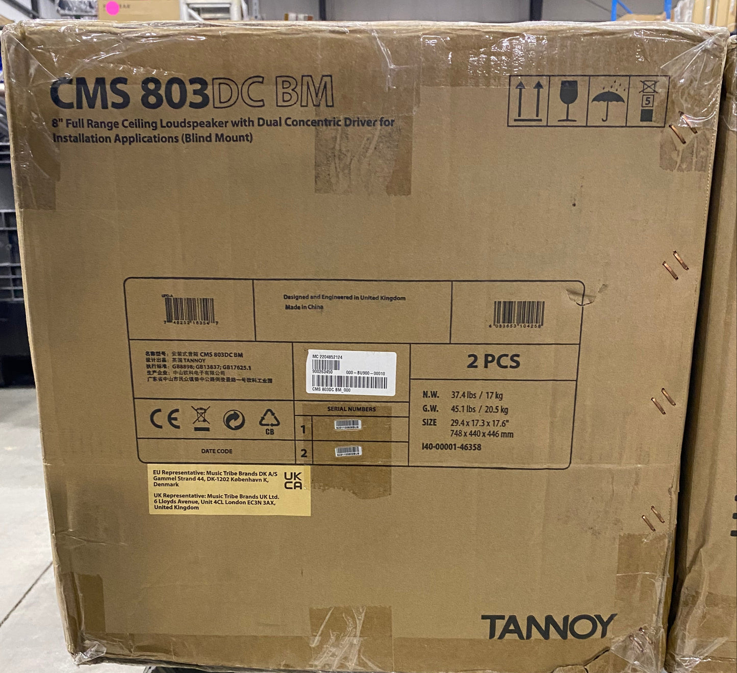 Tannoy 8" Ceiling Speaker, Tannoy Full Range Ceiling Speaker, Tannoy CMS 803DC BM Speaker, Tannoy CMS 803DC BM Ceiling Speaker, Tannoy 8" Full Range Speaker, We Sell Professional Audio Equipment. Audio Systems, Amplifiers, Consoles, Mixers, Electronics, Entertainment, Live Sound.