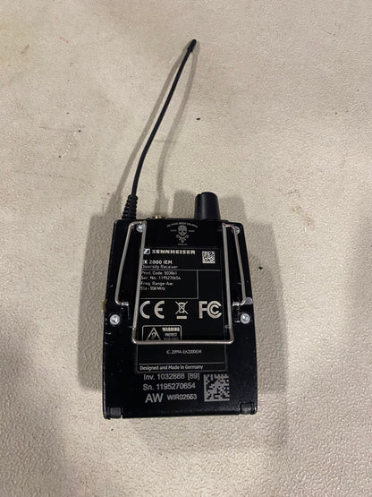 Sennheiser IEM Transmitter SR 2050 Package with EK2000-IEM Bodypack Receiver (AW, 516-558 MHz)