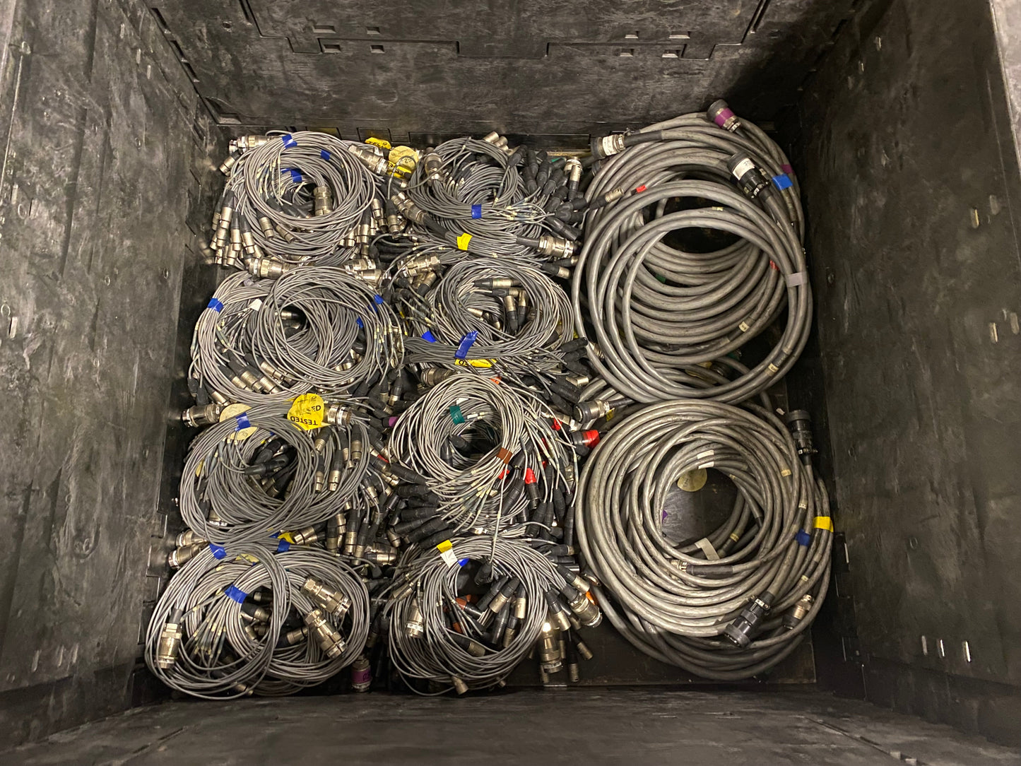 12 Channel 50ft (15m) Cannon Multipin Snake + XLR Fan In/Out Audio Stage Cable
