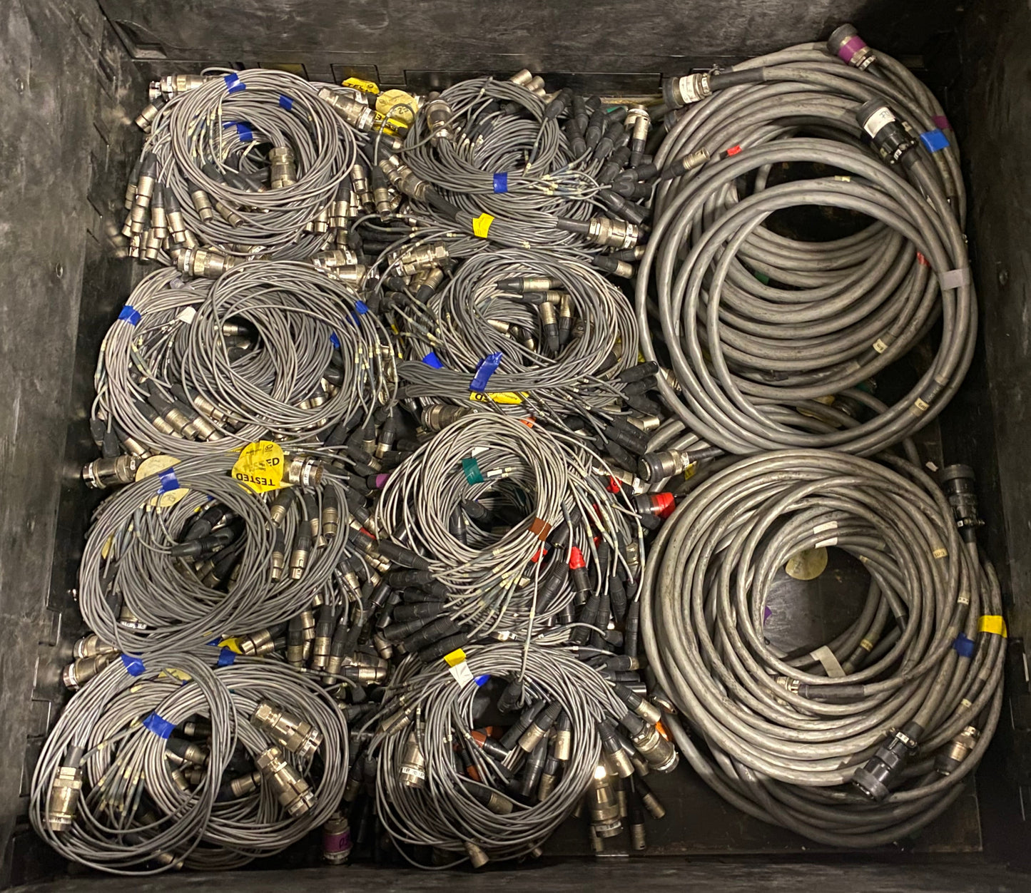 12 Channel 20ft (6m) Cannon Multipin Snake + XLR Fan In/Out Audio Stage Cable