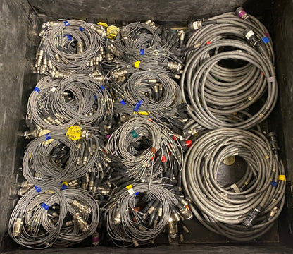 12 Channel 20ft (6m) Cannon Multipin Snake + XLR Fan In/Out Audio Stage Cable