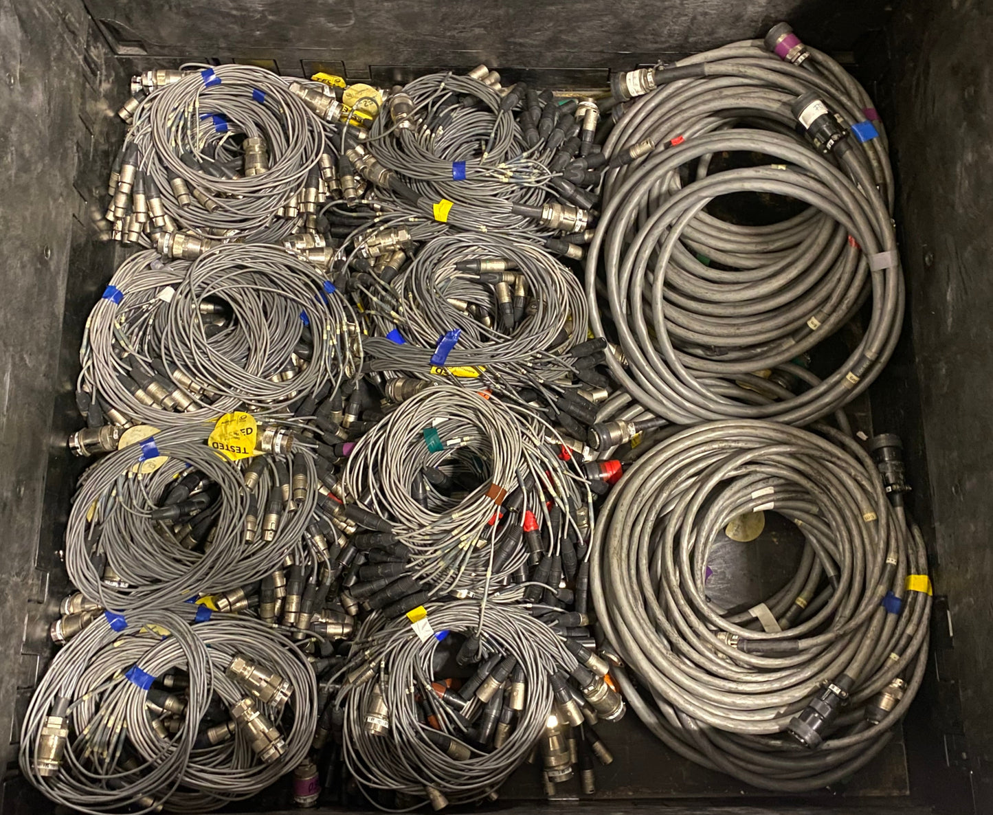12 Channel 330ft (100m) Cannon Multipin Snake + XLR Fan In/Out Audio Stage Cable