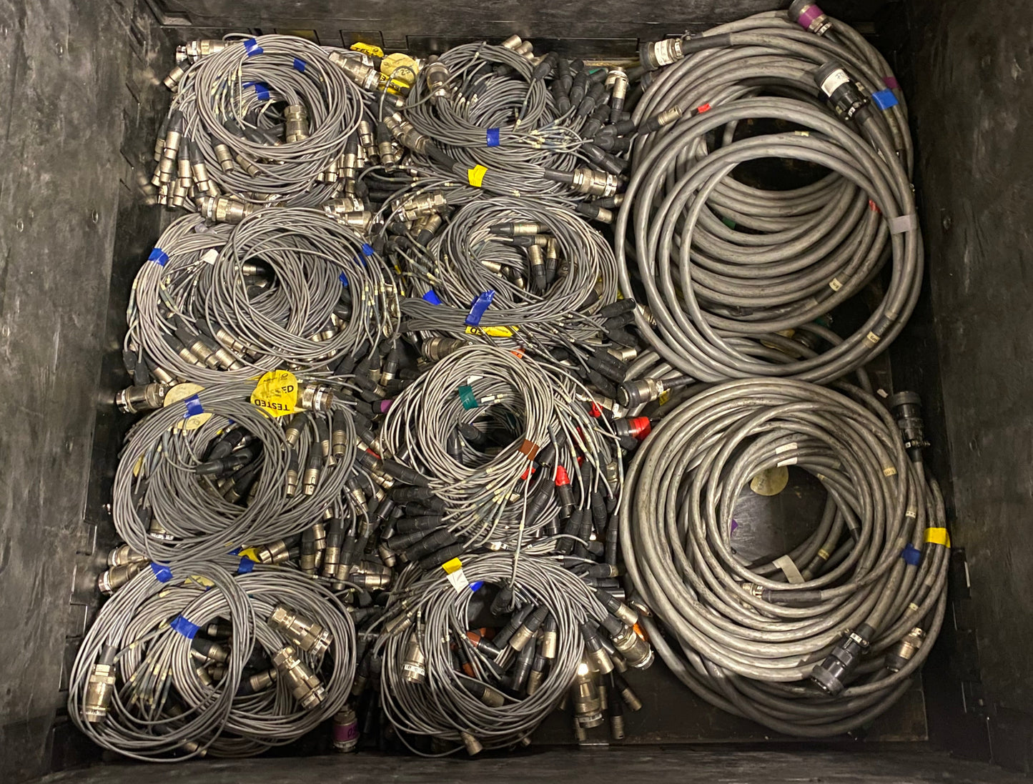 12 Channel 98ft (30m) Cannon Multipin Snake + XLR Fan In/Out Audio Stage Cable