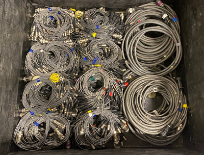 12 Channel 98ft (30m) Cannon Multipin Snake + XLR Fan In/Out Audio Stage Cable
