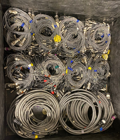 12 Channel 82ft (25m) Cannon Multipin Snake + XLR Fan In/Out Audio Stage Cable