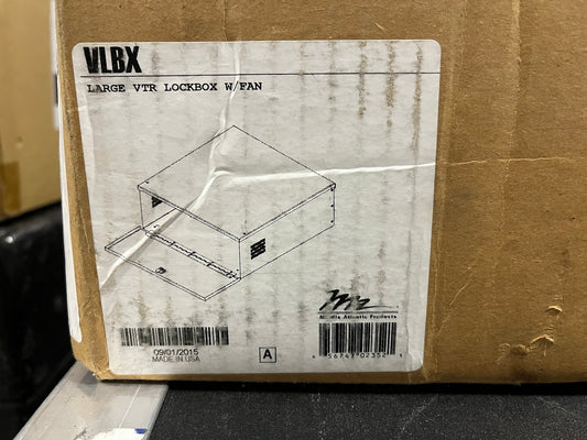 New Middle Atlantic VLBX, Large VTR Lockbox With Fan, New In Box for Sale. We Sell Professional Audio Equipment. Audio Systems, Amplifiers, Consoles, Mixers, Electronics, Entertainment, Sound, Live.