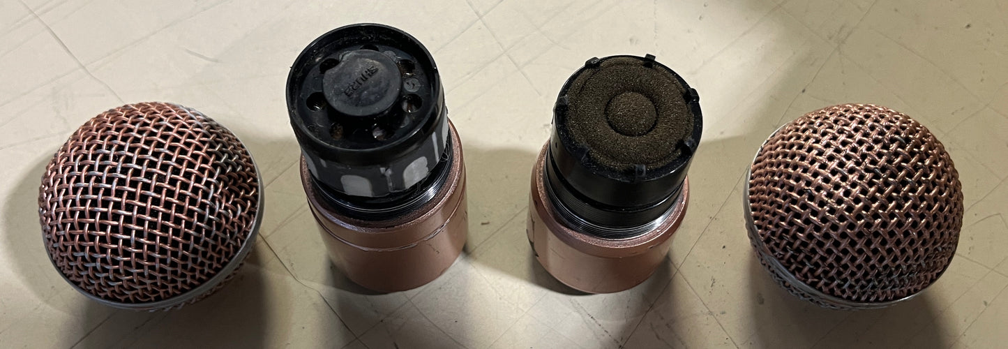 Shure SM58 & Beta 58A Capsules, Gold