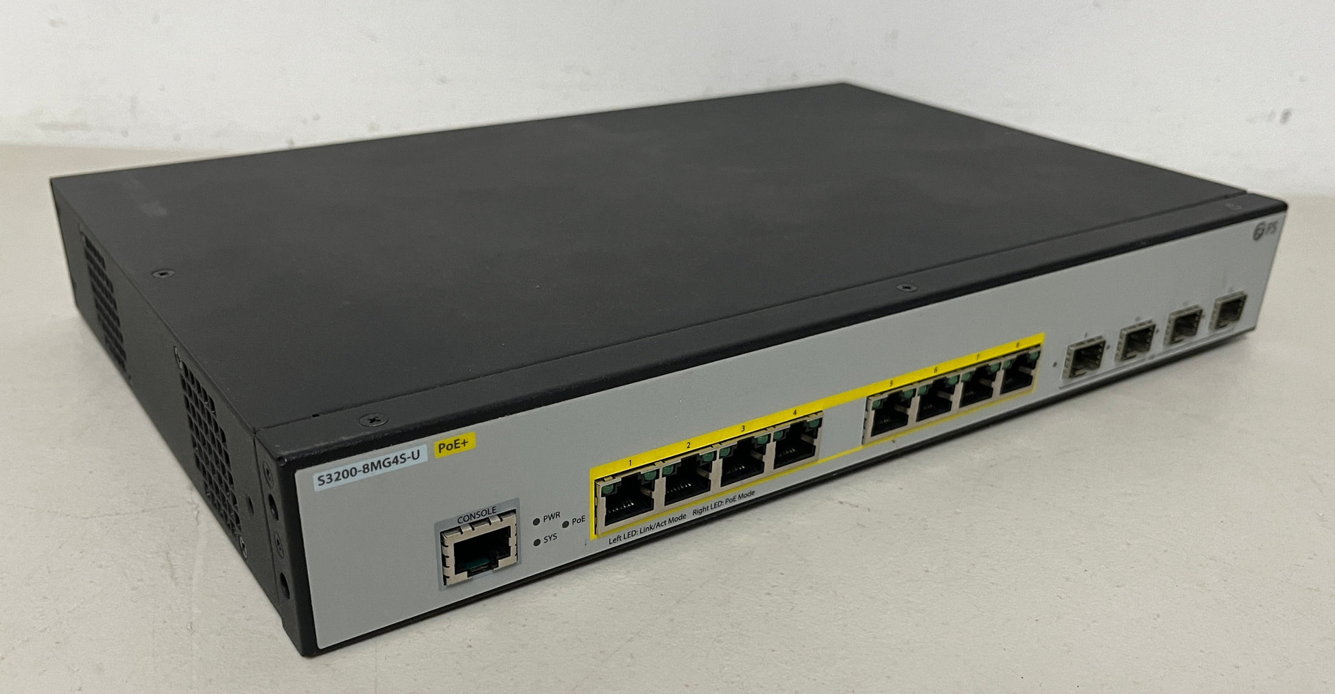 Fiberstore POE Switch, POE Switch, Fiberstore S3200-8MG4S-U, 8 Port Switch, 8 Port POE Switch, 8 Port POE+ Switch, We Sell Professional Audio Equipment. Audio Systems, Amplifiers, Consoles, Mixers, Electronics, Entertainment, Live Sound.