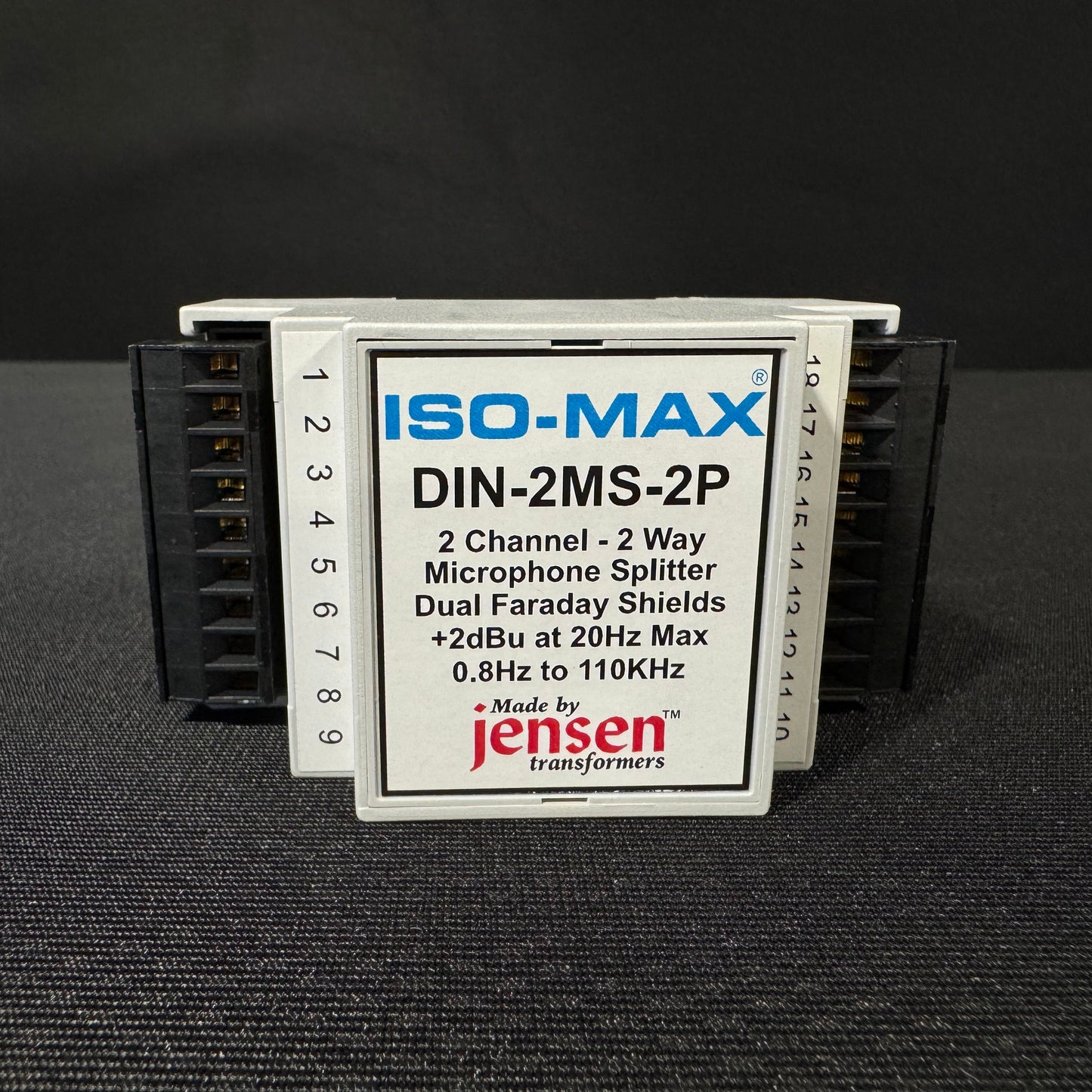 Jensen Transformers Iso-Max 2 Channel Mic Splitter, Jensen Transformer DIN-2MS-2P 2 Channel Mic Splitter, DIN-2MS-2P Jensen Transformers. We Sell Professional Audio Equipment. Audio Systems, Amplifiers, Consoles, Mixers, Electronics, Entertainment, Live Sound.