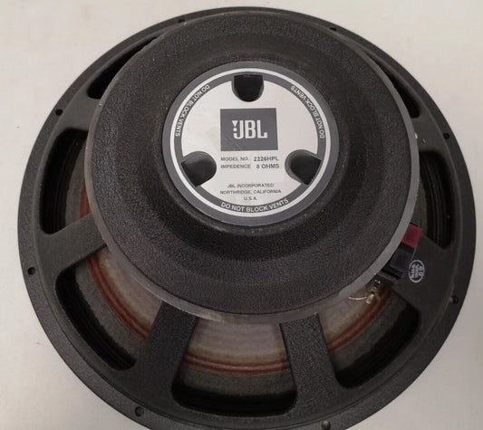 JBL 2226, JBL 15" Driver, 15" Driver, JBL 2226HPL Driver, JBL 2226HBL, 		We Sell Professional Audio Equipment. Audio Systems, Amplifiers, Consoles, Mixers, Electronics, Entertainment, Live Sound.