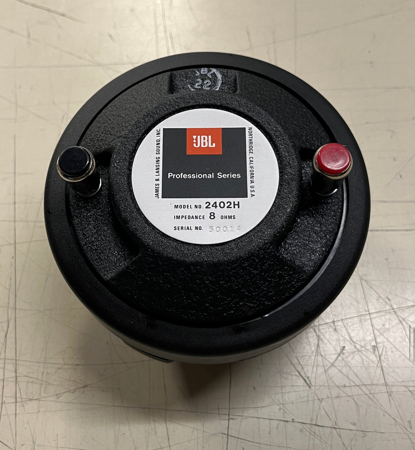 JBL 2402H Ultra-High Frequency Transducer, JBL 2402H, JBL 2402H High Range Transducer, JBL Transducers, JBL Speaker Components. We Sell Professional Audio Equipment. Audio Systems, Amplifiers, Consoles, Mixers, Electronics, Entertainment, Live Sound.