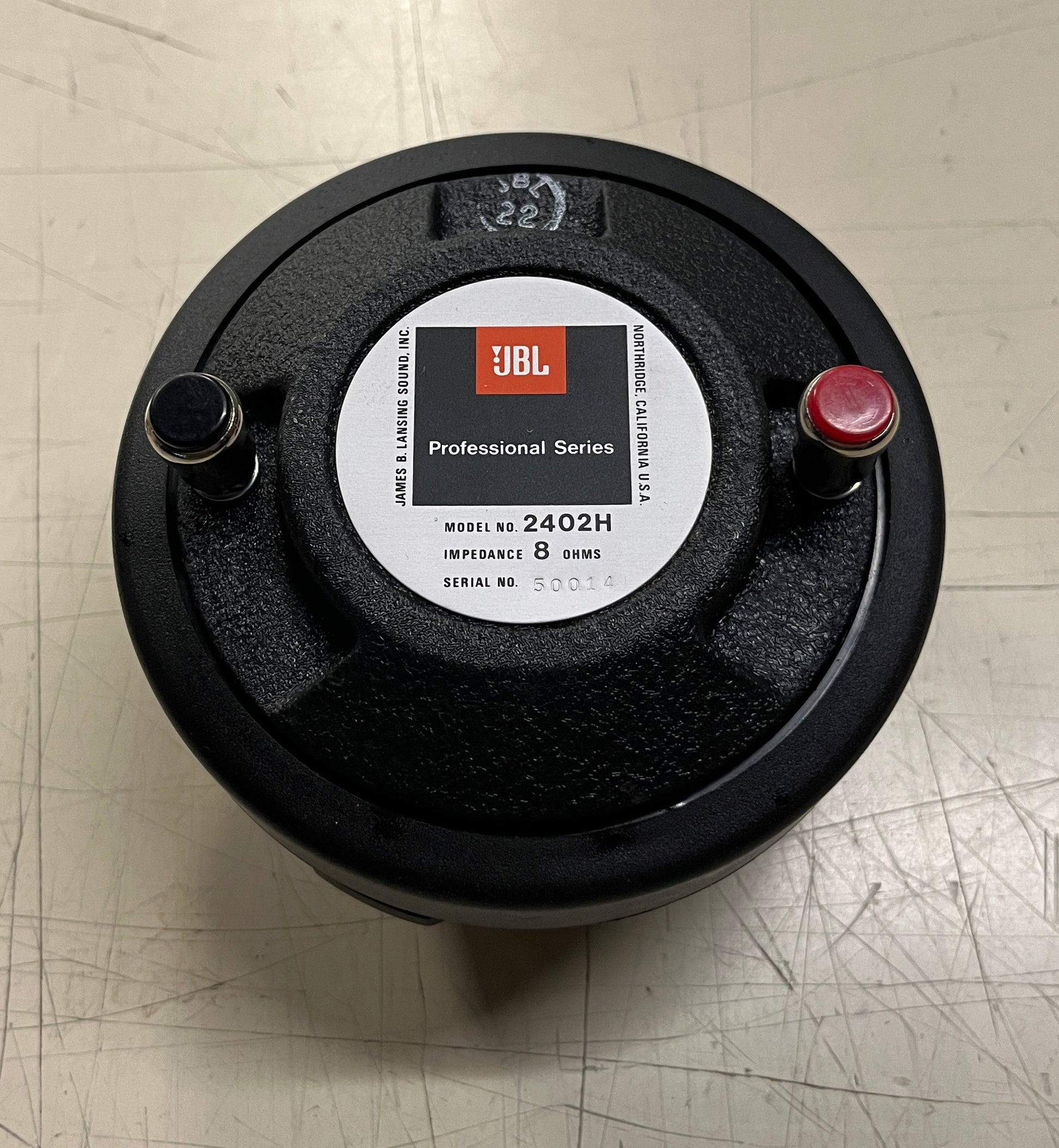 JBL 2402H Ultra-High Frequency Transducer, JBL 2402H, JBL 2402H High Range Transducer, JBL Transducers, JBL Speaker Components. We Sell Professional Audio Equipment. Audio Systems, Amplifiers, Consoles, Mixers, Electronics, Entertainment, Live Sound.