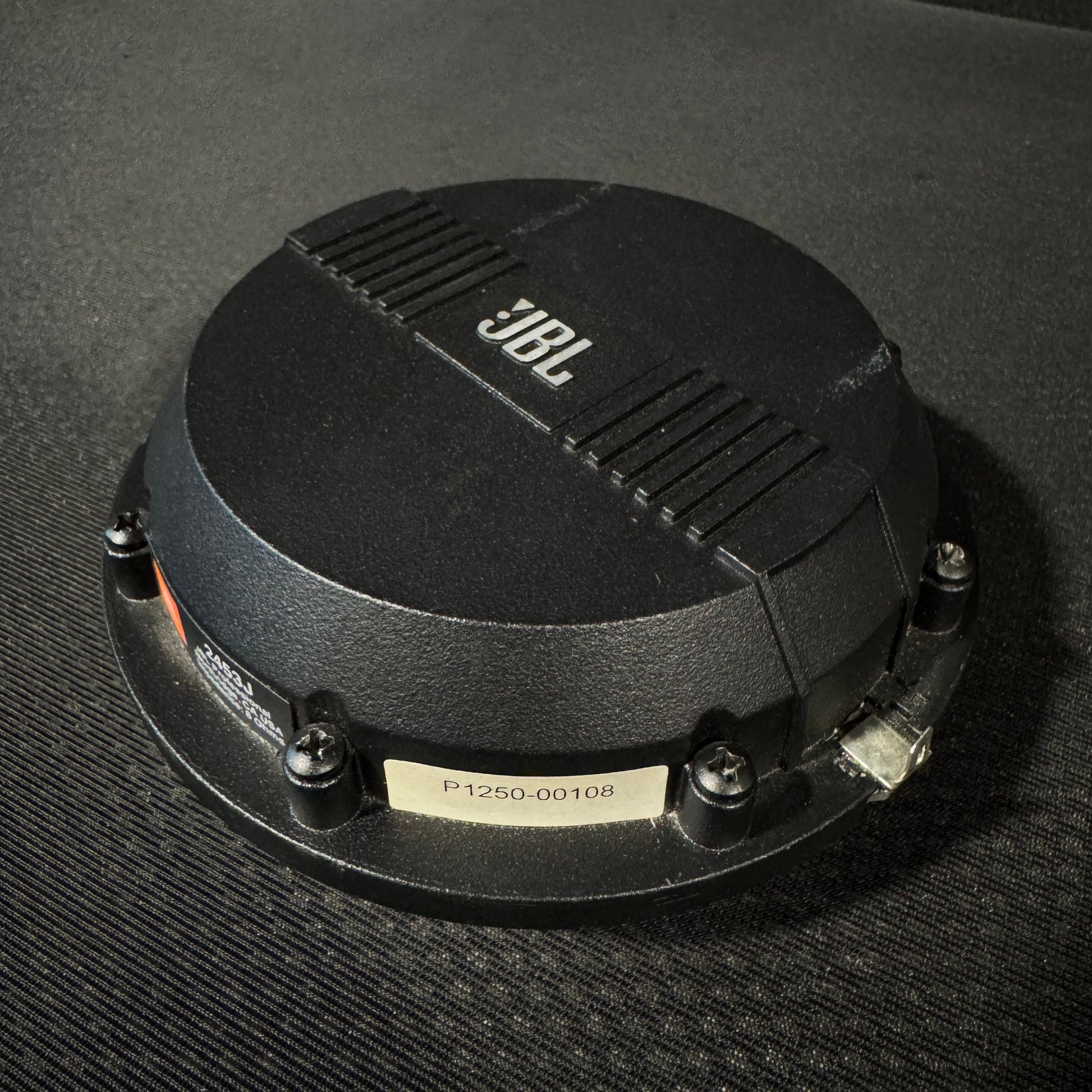 JBL 2453J High Frequency Compression Driver, JBL 2453J, JBL Compression Driver, JBL 16 ohm Speaker Driver, JBL 2453J Driver. We Sell Professional Audio Equipment. Audio Systems, Amplifiers, Consoles, Mixers, Electronics, Entertainment, Live Sound.