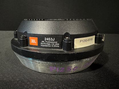 JBL 2453J High Frequency Compression Driver, JBL 2453J, JBL Compression Driver, JBL 16 ohm Speaker Driver, JBL 2453J Driver. We Sell Professional Audio Equipment. Audio Systems, Amplifiers, Consoles, Mixers, Electronics, Entertainment, Live Sound.