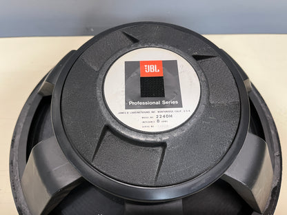 JBL 2240H 18" Subwoofer, JBL 2240H, JBL Subwoofers, JBL 18" Subwoofer, JBL 18" Speaker. We Sell Professional Audio Equipment. Audio Systems, Amplifiers, Consoles, Mixers, Electronics, Entertainment, Live Sound.