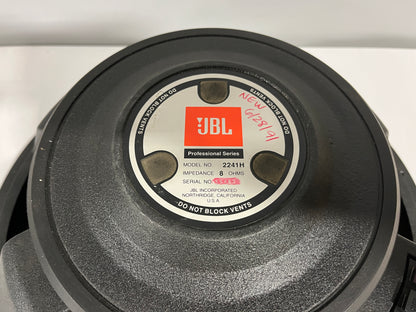JBL 18", JBL 2241H, JBL Subwoofer, 2241H Woofer, JBL Speaker. We Sell Professional Audio Equipment. Audio Systems, Amplifiers, Consoles, Mixers, Electronics, Entertainment, Live Sound.