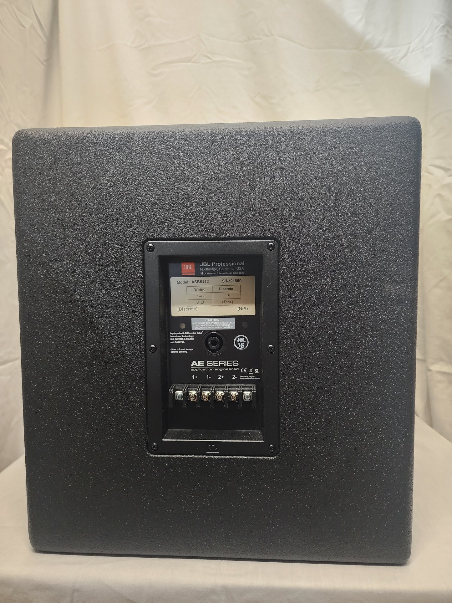 JBL Compact Subwoofer, JBL ASB6112 Compact Subwoofer, JBL High Power 12-Inch Compact Subwoofer, 12 inch Compact Subwoofer, We Sell Professional Audio Equipment. Audio Systems, Amplifiers, Consoles, Mixers, Electronics, Entertainment, Live Sound