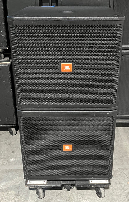 JBL SRX718S Passive Subwoofer, JBL SRX718S, JBL SRX700, JBL Subwoofers, JBL Subwoofer Pair. We Sell Professional Audio Equipment. Audio Systems, Amplifiers, Consoles, Mixers, Electronics, Entertainment, Live Sound.