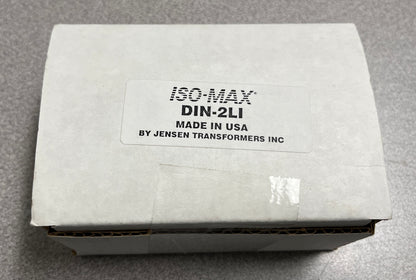 Jensen Transformers DIN-2LI, Jensen Iso-Max 2-Channel Line-Input Isolator, Jensen DIN-2LI Transformer, Line-Input Isolator Transformer, 2 Channel Line-Input Transmitter, We Sell Professional Audio Equipment. Audio Systems, Amplifiers, Consoles, Mix Jensen Iso-Max 2-Channel Line-Input Isolator, Jensen DIN-2LI Transformer, Line-Input Isolator Transformer, 2 Channel Line-Input Transmitter, We Sell Professional Audio Equipment. Audio Systems, Amplifiers, Consoles, Mixers, Electronics, Entertainment, Live Sound.