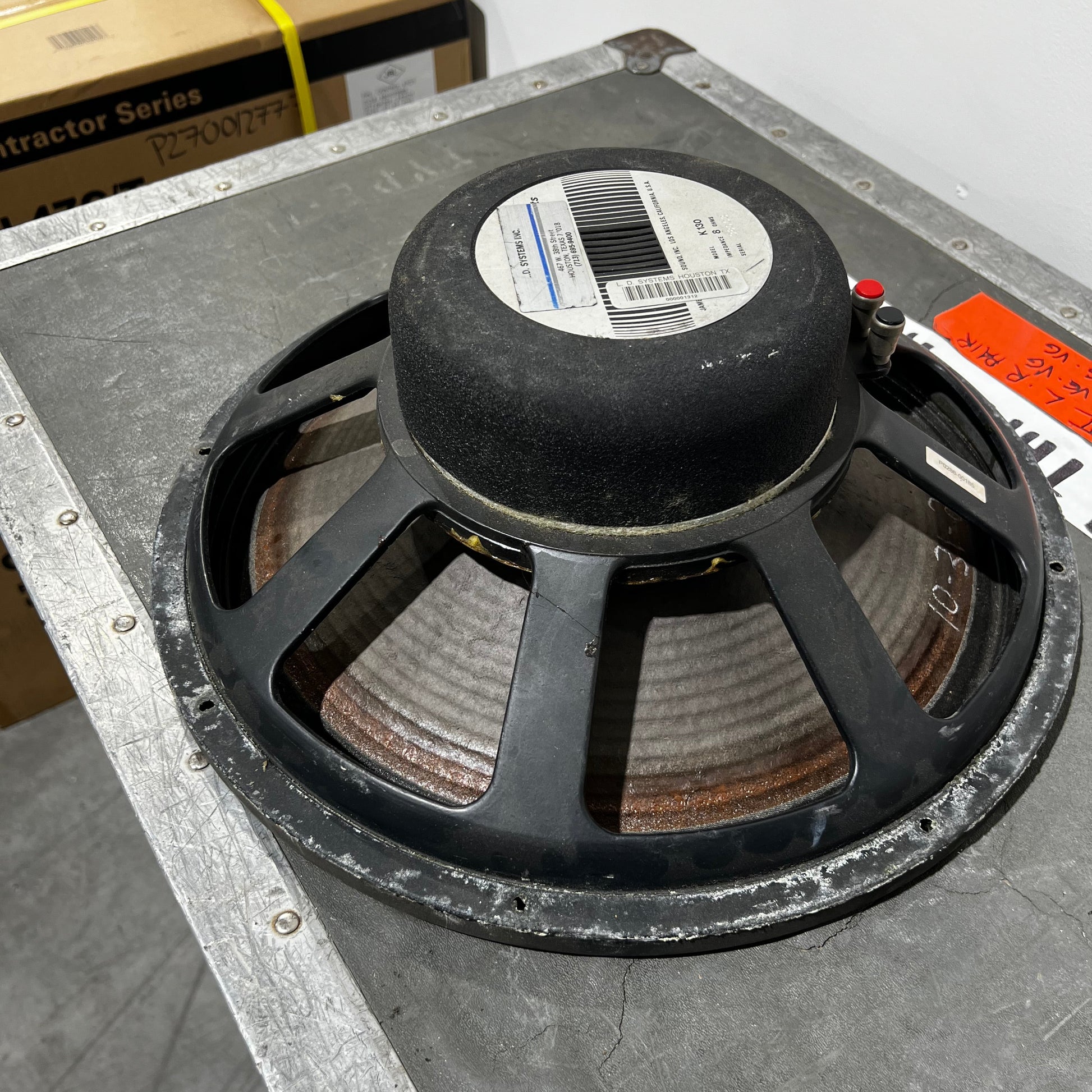JBL K130 15" Loudspeaker, JBL K130, JBL 15” Loudspeaker, JBL K130 Speaker, K130 8 ohm. We Sell Professional Audio Equipment. Audio Systems, Amplifiers, Consoles, Mixers, Electronics, Entertainment, Live Sound.