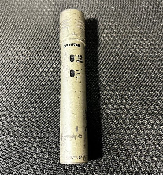 Shure KSM137 Small Condenser Microphone, Shure KSM137, KSM137, KSM137 Condenser Mic, Shure Condenser Microphone. We Sell Professional Audio Equipment. Audio Systems, Amplifiers, Consoles, Mixers, Electronics, Entertainment, Live Sound.

