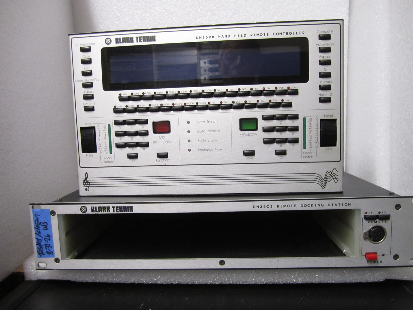  Klark Teknik DN3603 Remote Docking Station & DN3698 Handheld Remote Control,  Klark Teknik DN3603 and DN3698, Klark Teknik Rack Effects, Klark Teknik DN3603, Klark Teknik DN3698. We Sell Professional Audio Equipment. Audio Systems, Amplifiers, Consoles, Mixers, Electronics, Entertainment, Live Sound.