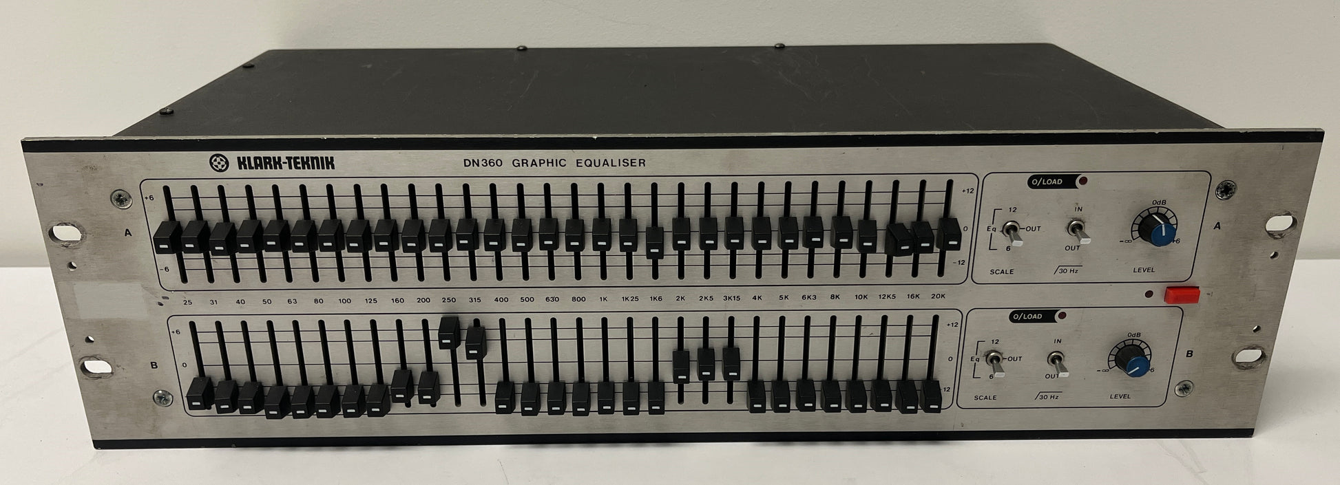 Klark Teknik DN360 2-Channel Graphic Equalizer, Klark Teknik DN360, Graphic Equalizer, Klark Teknik Graphic Equalizer, Klark Teknik DN360 Graphic Equalizer, 2 Channel Graphic EQ, We Sell Professional Audio Equipment. Audio Systems, Amplifiers, Consoles, Mixers, Electronics, Entertainment, Live Sound