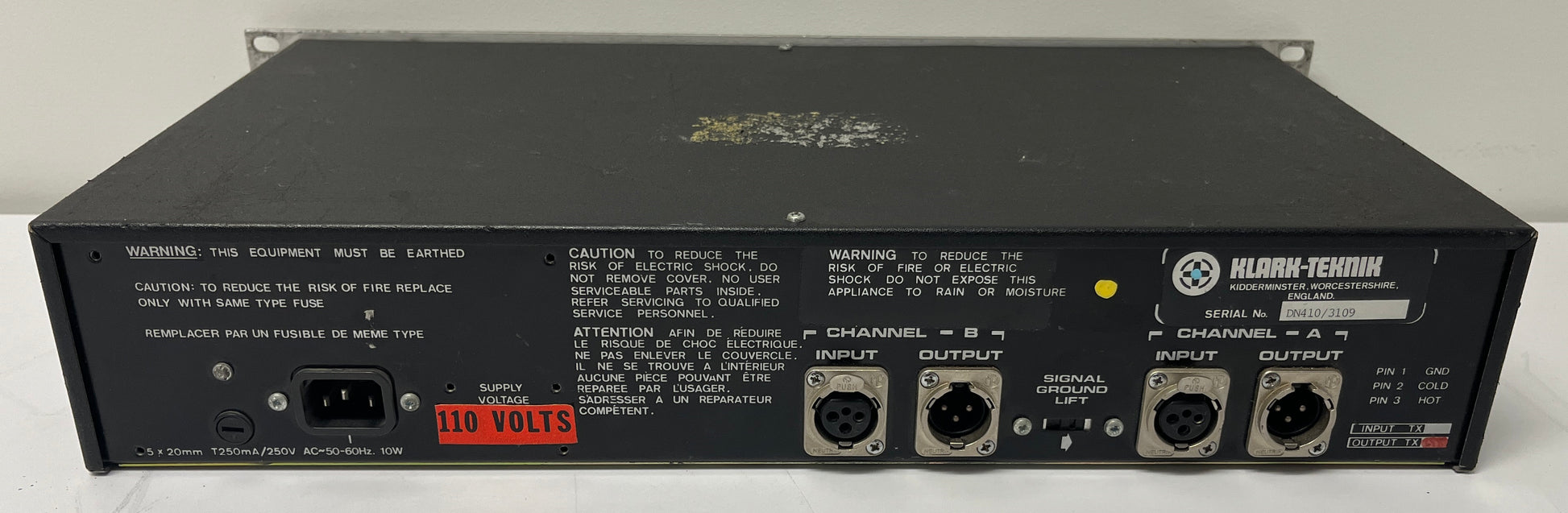 Klark Teknik DN410 Dual Parametric Equalizer, Klark Teknik Dual EQ, Parametric Equalizer, Analog Parametric EQ, Klark Teknik Analog EQ, We Sell Professional Audio Equipment. Audio Systems, Amplifiers, Consoles, Mixers, Electronics, Entertainment, Live Sound