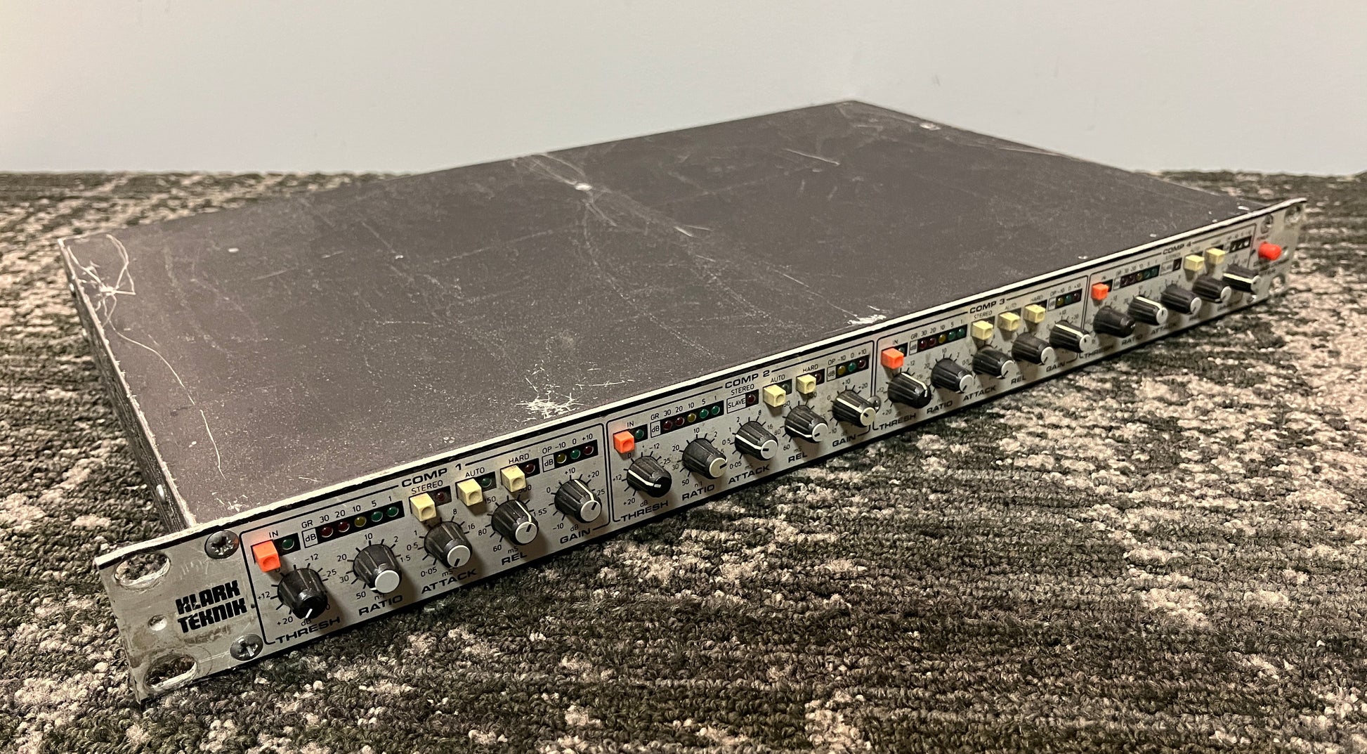 Quad Compressor, Klark Teknik Quad Compressor, Klark Teknik DN504 Quad Compressor, Klark Teknik DN504. We Sell Professional Audio Equipment. Audio Systems, Amplifiers, Consoles, Mixers, Electronics, Entertainment, Live Sound