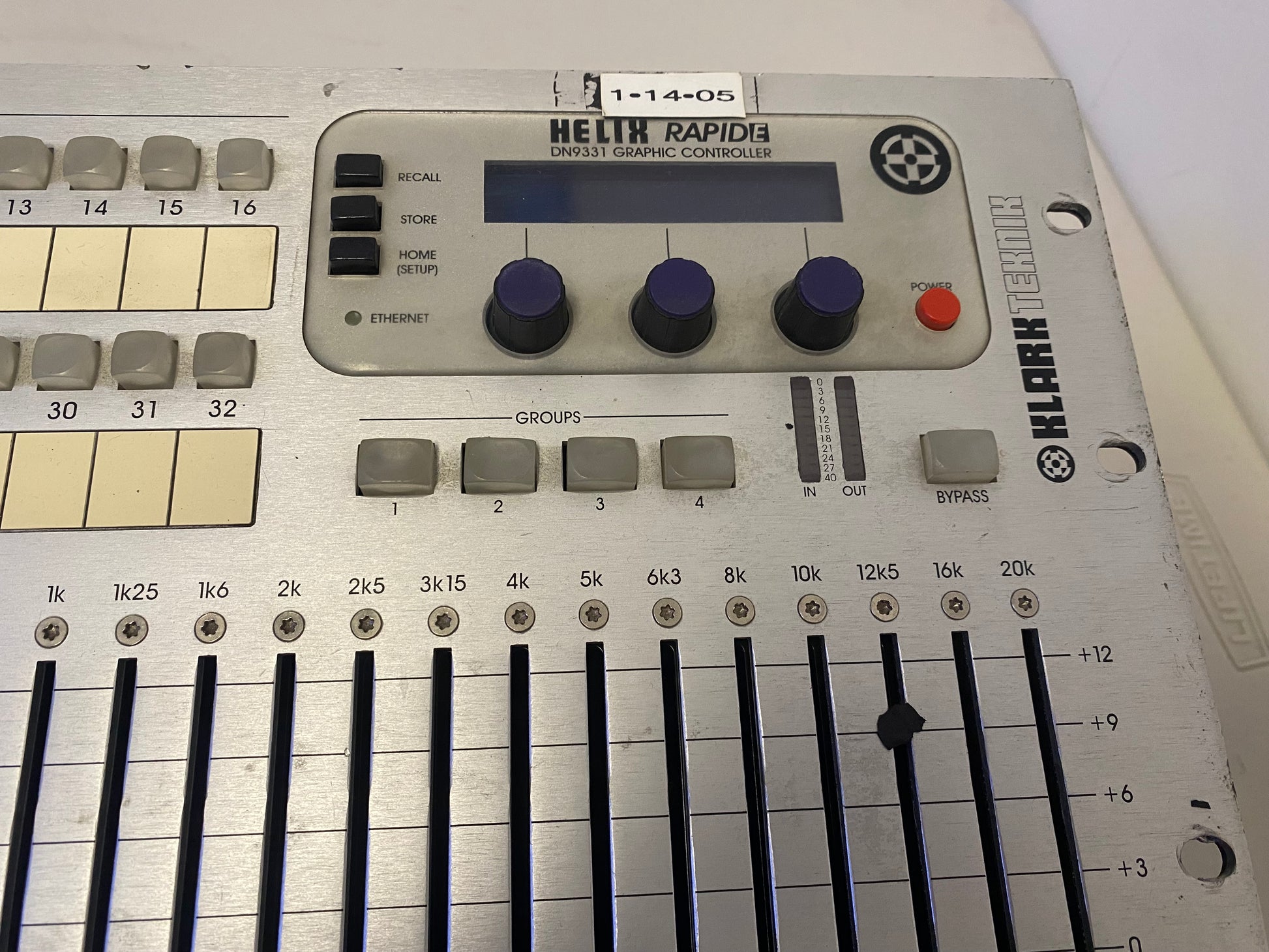 Klark Teknik Helix, Klark Teknik Helix Remote, Klark Teknik DN9331, Audio Effects Remote, Klark Teknik Audio Effects Remote, We Sell Professional Audio Equipment. Audio Systems, Amplifiers, Consoles, Mixers, Electronics, Entertainment, Live Sound.