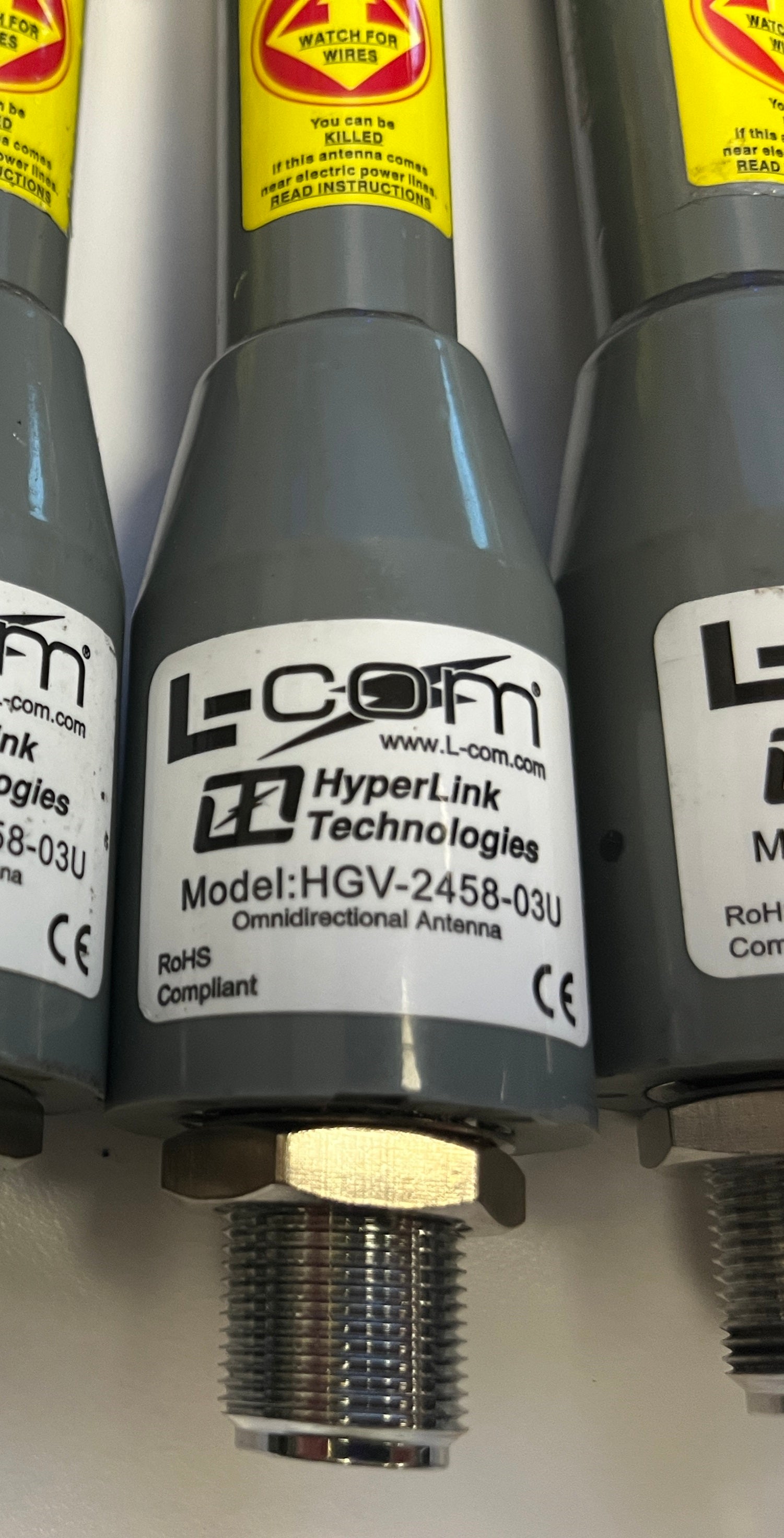  L-COM HGV-2458-03U 2.4/5.8 GHz Dual Band Omnidirectional Antenna, L-COM HGV-2458-03U, L-COM Antenna, L-COM N-Type Antenna, L-COM Dual Band Omnidirectional Antenna. We Sell Professional Audio Equipment. Audio Systems, Amplifiers, Consoles, Mixers, Electronics, Entertainment, Live Sound.