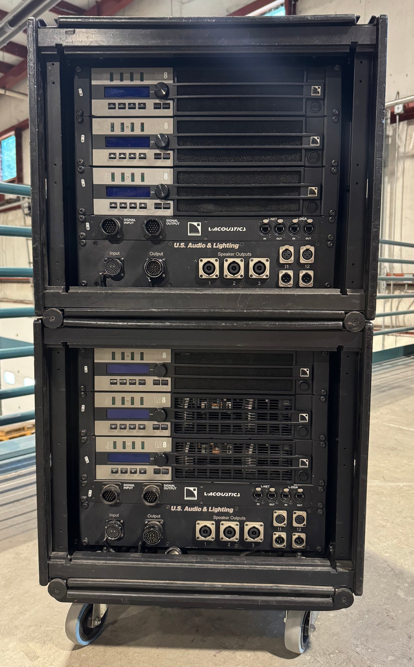 L-Acoustics LA-RAK I Touring Amplifier Rack, L-Acoustics Amp Rack, LA-8 Amplifier Rack, L-Acoustics LA-8 Amp Rack, Amplifier Rack, LA-RAK. We Sell Professional Audio Equipment. Audio Systems, Amplifiers, Consoles, Mixers, Electronics, Entertainment, Live Sound.