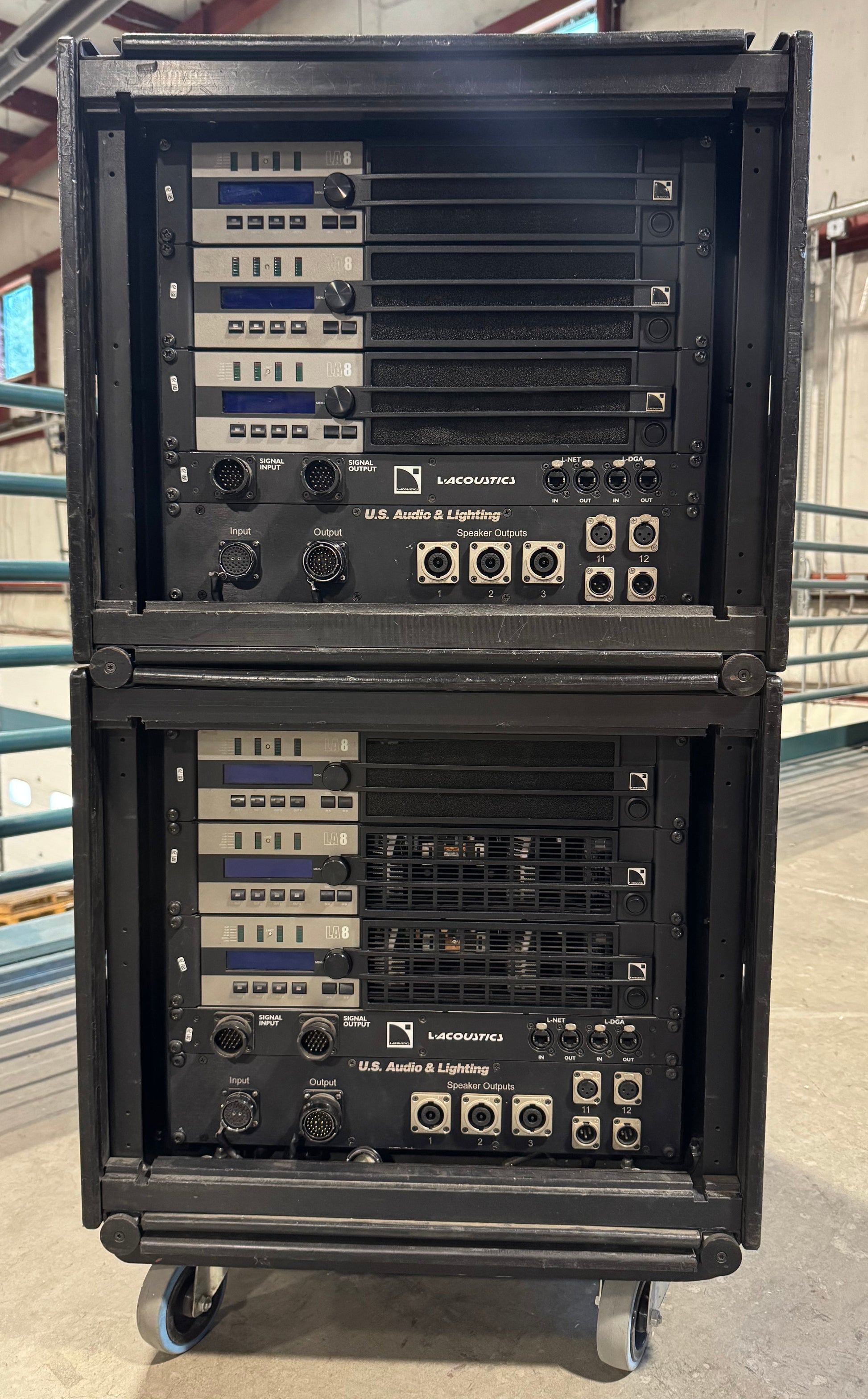 L-Acoustics LA-RAK I Touring Amplifier Rack, L-Acoustics Amp Rack, LA-8 Amplifier Rack, L-Acoustics LA-8 Amp Rack, Amplifier Rack, LA-RAK. We Sell Professional Audio Equipment. Audio Systems, Amplifiers, Consoles, Mixers, Electronics, Entertainment, Live Sound.