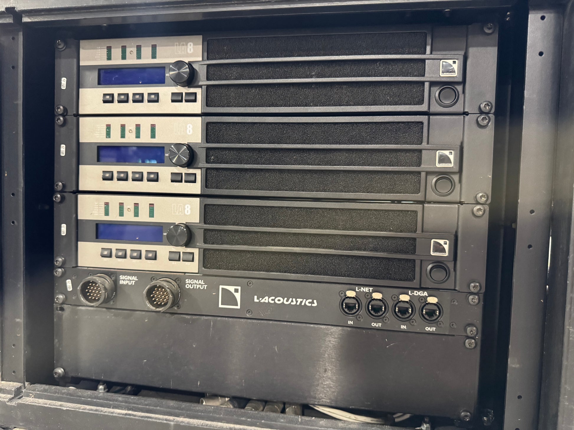 L-Acoustics LA-RAK I Touring Amplifier Rack, L-Acoustics Amp Rack, LA-8 Amplifier Rack, L-Acoustics LA-8 Amp Rack, Amplifier Rack, LA-RAK. We Sell Professional Audio Equipment. Audio Systems, Amplifiers, Consoles, Mixers, Electronics, Entertainment, Live Sound.