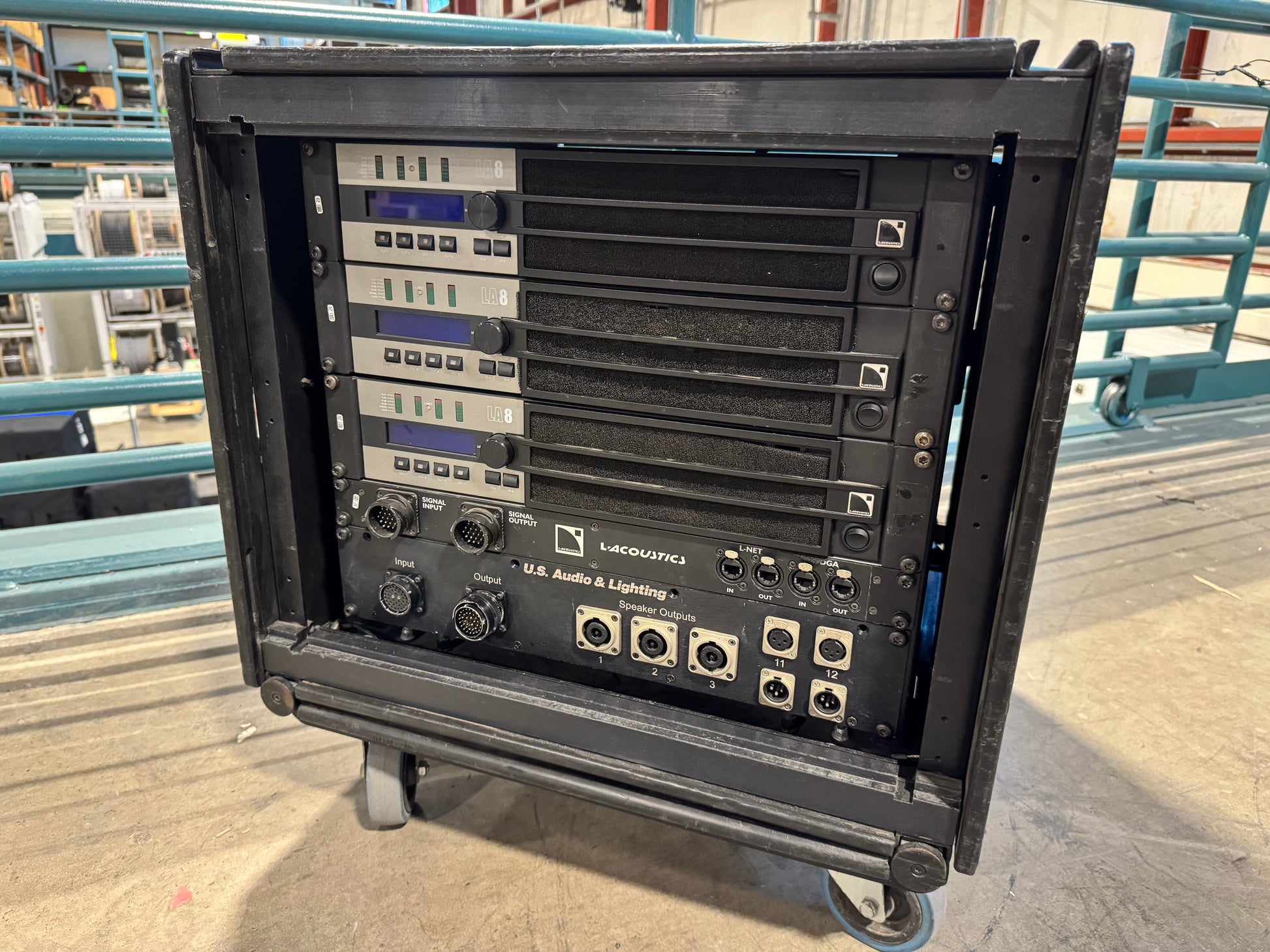 L-Acoustics LA-RAK I Touring Amplifier Rack, L-Acoustics Amp Rack, LA-8 Amplifier Rack, L-Acoustics LA-8 Amp Rack, Amplifier Rack, LA-RAK. We Sell Professional Audio Equipment. Audio Systems, Amplifiers, Consoles, Mixers, Electronics, Entertainment, Live Sound.