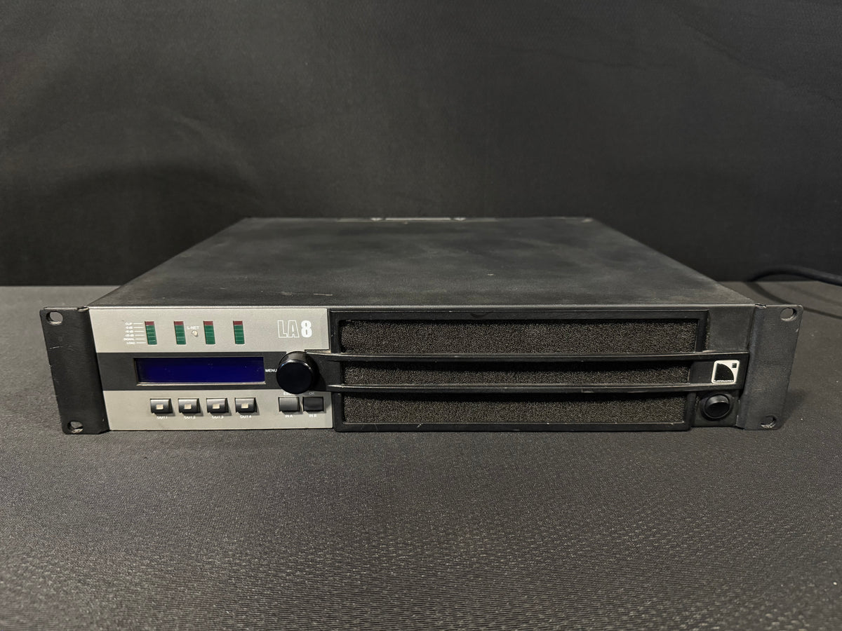 LA8 Power Amp, LA8, L-Acoustics Power Amplifier, L-Acoustics LA8 R3 Power Amplifier, L-Acoustics LA8. We Sell Professional Audio Equipment. Audio Systems, Amplifiers, Consoles, Mixers, Electronics, Entertainment, Live Sound.
