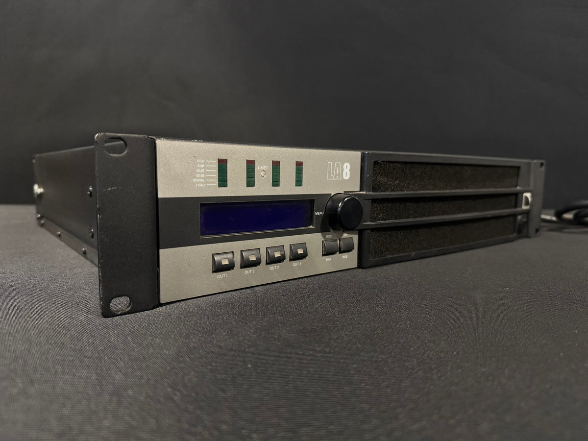 LA8 Power Amp, LA8, L-Acoustics Power Amplifier, L-Acoustics LA8 R3 Power Amplifier, L-Acoustics LA8. We Sell Professional Audio Equipment. Audio Systems, Amplifiers, Consoles, Mixers, Electronics, Entertainment, Live Sound.