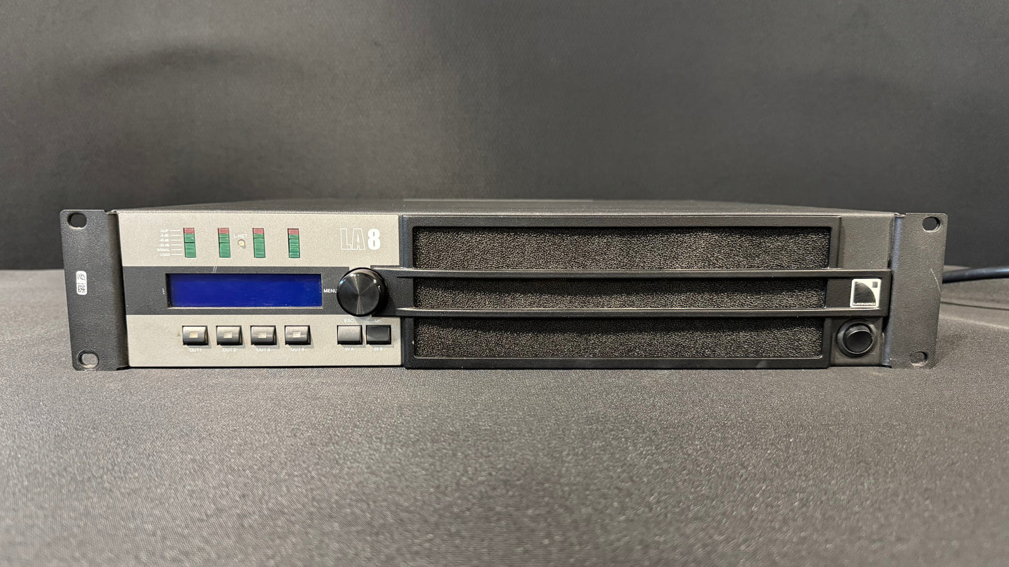 LA8 Power Amp, LA8, L-Acoustics Power Amplifier, L-Acoustics LA8 R3 Power Amplifier, L-Acoustics LA8. We Sell Professional Audio Equipment. Audio Systems, Amplifiers, Consoles, Mixers, Electronics, Entertainment, Live Sound.