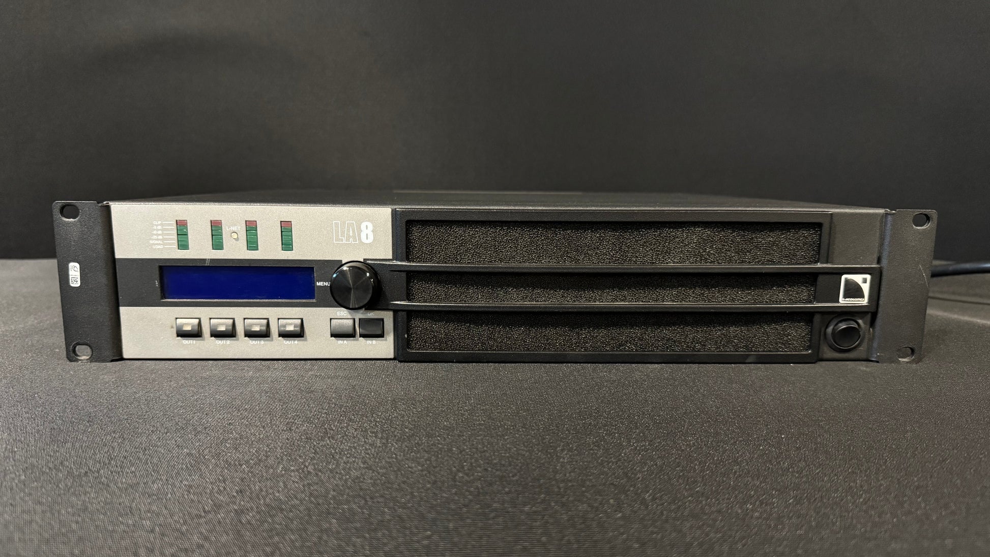 LA8 Power Amp, LA8, L-Acoustics Power Amplifier, L-Acoustics LA8 R3 Power Amplifier, L-Acoustics LA8. We Sell Professional Audio Equipment. Audio Systems, Amplifiers, Consoles, Mixers, Electronics, Entertainment, Live Sound.